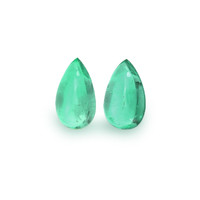 4.15 Ct.Tw.Total Carat Weight Emerald Pair from Russia Video