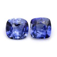 2.86 Ct.Tw.Total Carat Weight Blue Sapphire Pair from Madagascar Video