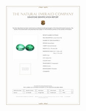 3.98 Ct.Tw.Total Carat Weight Cabochon Emerald Pair from Russia Scan Report