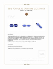 4.22&nbsp;Ct.Tw.Total Carat Weight Blue Sapphire Pair from Madagascar Appraisal