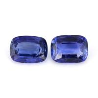4.22 Ct.Tw.Total Carat Weight Blue Sapphire Pair from Madagascar Video