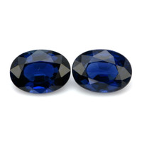 2.24&nbsp;Ct.Tw.Total Carat Weight Blue Sapphire Pair from Ceylon (Sri Lanka) Video