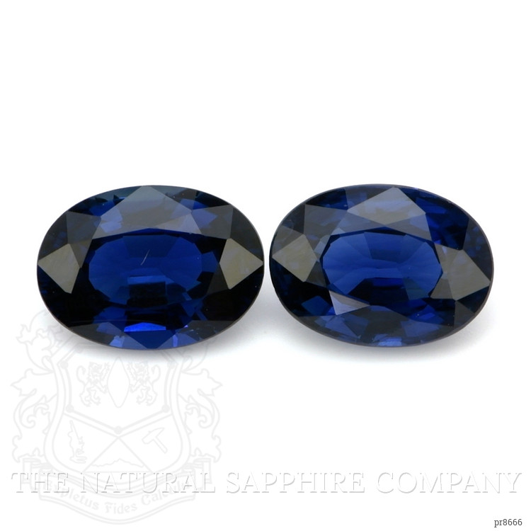 2.24 Ct.Tw. Blue Sapphire Pair from Ceylon (Sri Lanka)