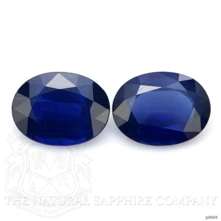 2.72 Ct.Tw. Blue Sapphire Pair from Ceylon (Sri Lanka)