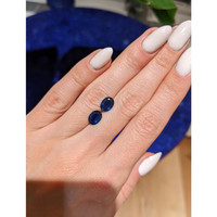 2.72&nbsp;Ct.Tw.Total Carat Weight Blue Sapphire Pair from Ceylon (Sri Lanka) Life Style