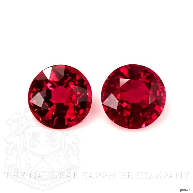 2.04 Ct.Tw. Ruby Pair from Mozambique