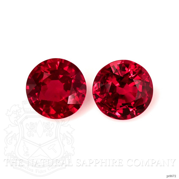 2.07 Ct.Tw. Ruby Pair from Ceylon (Sri Lanka)
