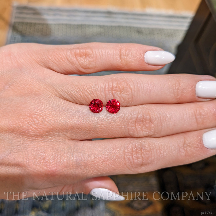 2.07 Ct.Tw. Ruby Pair from Ceylon (Sri Lanka)