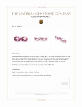 4.50 Ct.Tw.Total Carat Weight Pink Topaz Pair from Ceylon (Sri Lanka) Appraisal