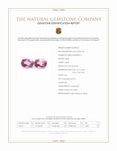 4.50 Ct.Tw.Total Carat Weight Pink Topaz Pair from Ceylon (Sri Lanka) Scan Report
