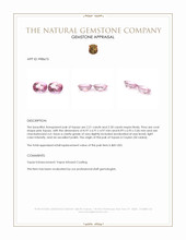 4.51 Ct.Tw.Total Carat Weight Topaz Pair from Ceylon (Sri Lanka) Appraisal