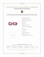 4.42 Ct.Tw.Total Carat Weight Pink Topaz Pair from Ceylon (Sri Lanka) Scan Report