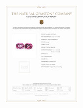 4.90 Ct.Tw.Total Carat Weight Pink Topaz Pair from Ceylon (Sri Lanka) Scan Report
