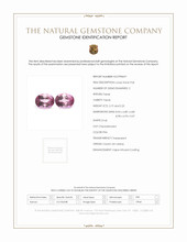 4.44 Ct.Tw.Total Carat Weight Pink Topaz Pair from Ceylon (Sri Lanka) Scan Report