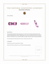 5.13 Ct.Tw.Total Carat Weight Pink Topaz Pair from Burma (Myanmar) Appraisal