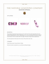 5.13 Ct.Tw.Total Carat Weight Topaz Pair from Burma (Myanmar) Appraisal