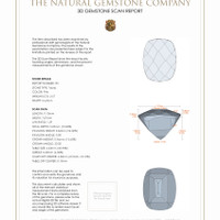 5.13 Ct.Tw.Total Carat Weight Topaz Pair from Burma (Myanmar) 3 D Scan Report