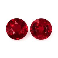 2.40 Ct.Tw.Total Carat Weight Ruby Pair from Mozambique Video