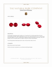 2.72 Ct.Tw.Total Carat Weight Ruby Pair from Mozambique Appraisal