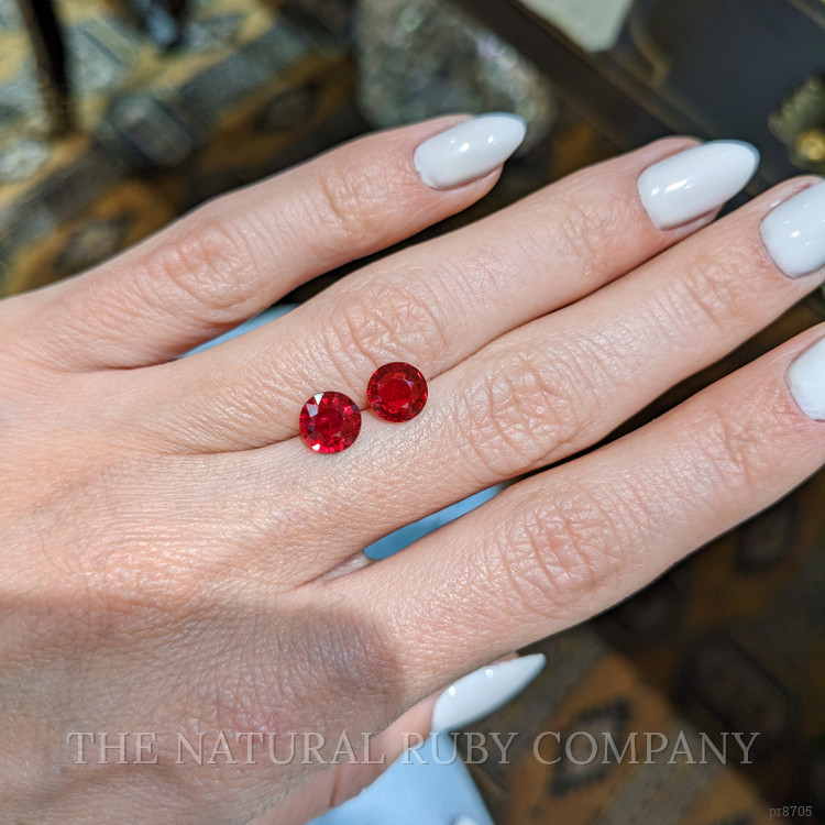 2.72 Ct.Tw. Ruby Pair from Mozambique