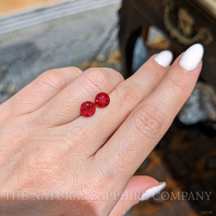 3.22 Ct.Tw. Ruby Pair from Mozambique