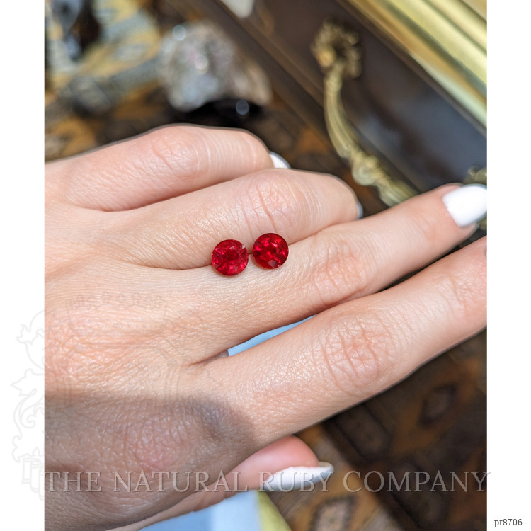 3.22 Ct.Tw. Ruby Pair from Mozambique