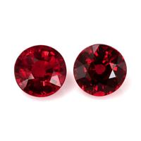 1.29 Ct.Tw.Total Carat Weight Ruby Pair from Mozambique Video