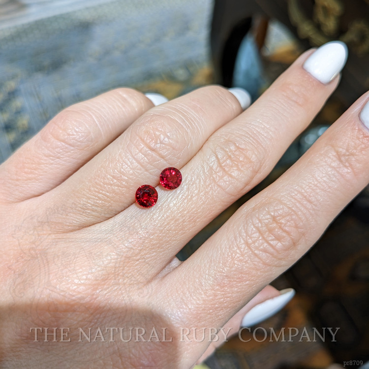 1.29 Ct.Tw. Ruby Pair from Mozambique