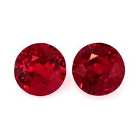 1.33 Ct.Tw.Total Carat Weight Ruby Pair from Mozambique Video