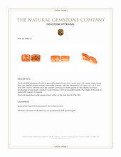 1.96 Ct.Tw.Total Carat Weight Spessartite Garnet Pair from Nigeria Appraisal