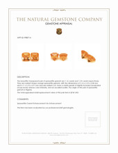 2.39 Ct.Tw.Total Carat Weight Spessartite Garnet Pair from Nigeria Appraisal
