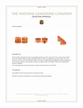 4.51 Ct.Tw.Total Carat Weight Orange Spessartite Garnet Pair from Nigeria Appraisal