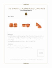 4.51 Ct.Tw.Total Carat Weight Spessartite Garnet Pair from Nigeria Appraisal