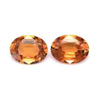 3.19 Ct.Tw.Total Carat Weight Spessartite Garnet Pair from Nigeria Video