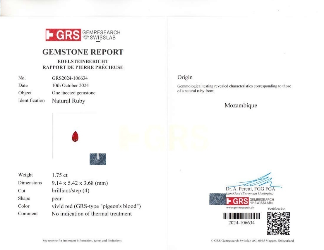 3.47 Ct.Tw. Ruby Pair from Mozambique