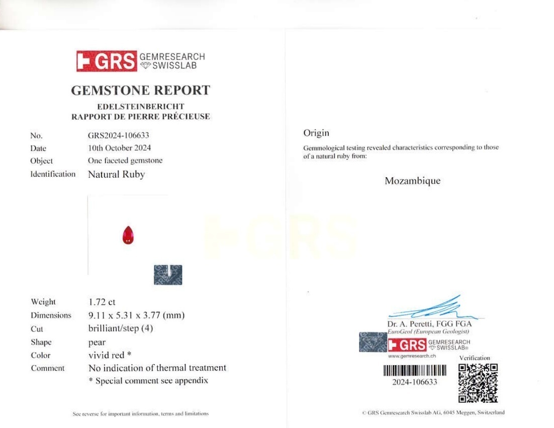 3.47 Ct.Tw. Ruby Pair from Mozambique