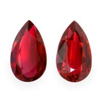 3.47 Ct.Tw.Total Carat Weight Ruby Pair from Mozambique Video