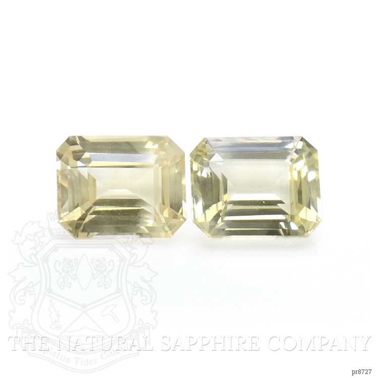 4.24 Ct.Tw. Yellow Sapphire Pair from Ceylon (Sri Lanka)