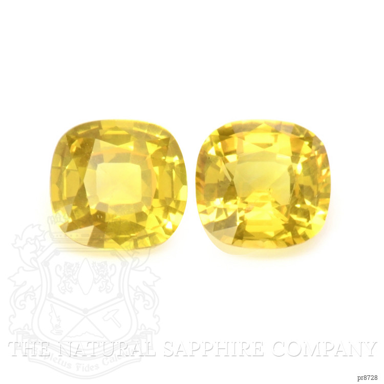 3.43 Ct.Tw. Yellow Sapphire Pair from Ceylon (Sri Lanka)