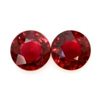 2.62 Ct.Tw.Total Carat Weight Ruby Pair from Mozambique Video