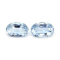 0.93 Ct.Tw.Total Carat Weight Aquamarine Pair from Brazil Video