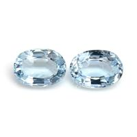 1.49 Ct.Tw.Total Carat Weight Aquamarine Pair from Brazil Video