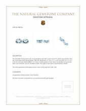 1.61 Ct.Tw.Total Carat Weight Aquamarine Pair from Brazil Appraisal