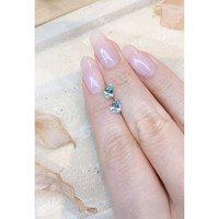 1.30 Ct.Tw.Total Carat Weight Aquamarine Pair from Brazil Life Style