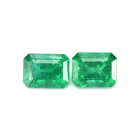 2.97 Ct.Tw.Total Carat Weight Emerald Pair from Zambia Video