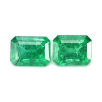 2.97 Ct.Tw.Total Carat Weight Emerald Pair from Zambia Video