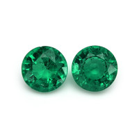 1.65 Ct.Tw.Total Carat Weight Emerald Pair from Zambia Video