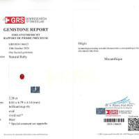 4.30 Ct.Tw.Total Carat Weight Ruby Pair from Mozambique Scan Report