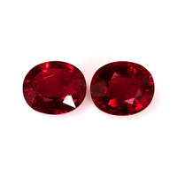 4.30 Ct.Tw.Total Carat Weight Ruby Pair from Mozambique Video