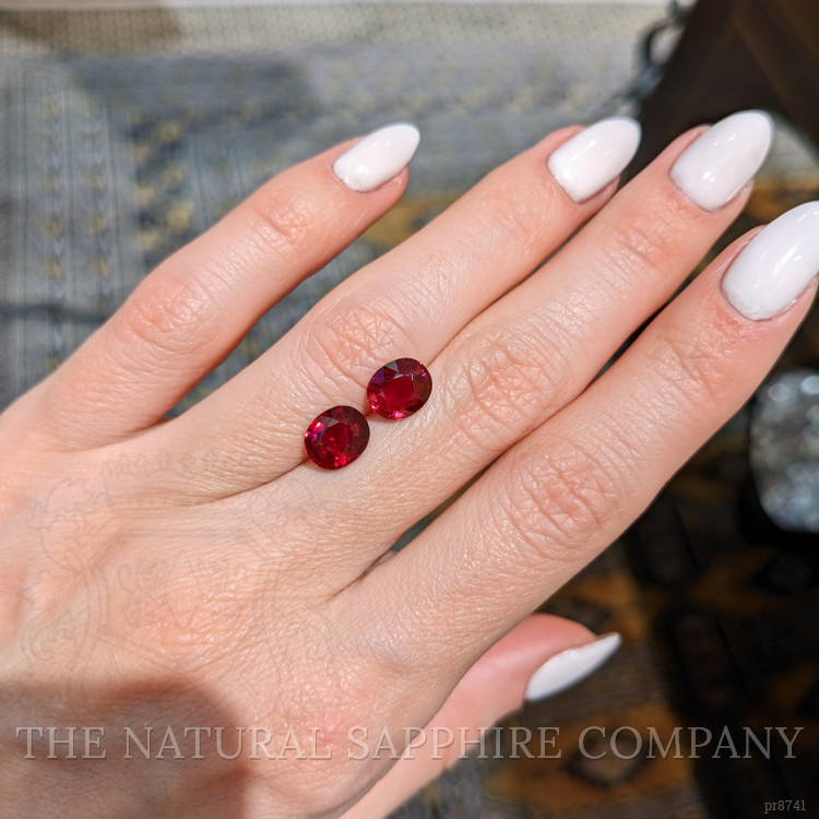 4.30 Ct.Tw. Ruby Pair from Mozambique